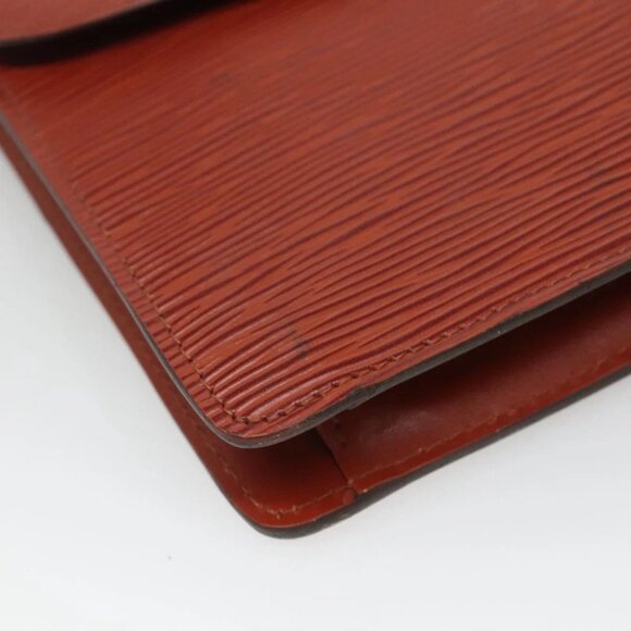 LOUIS VUITTON Epi Montaigne 27 Clutch Bag Brown LV - Picture 9 of 16